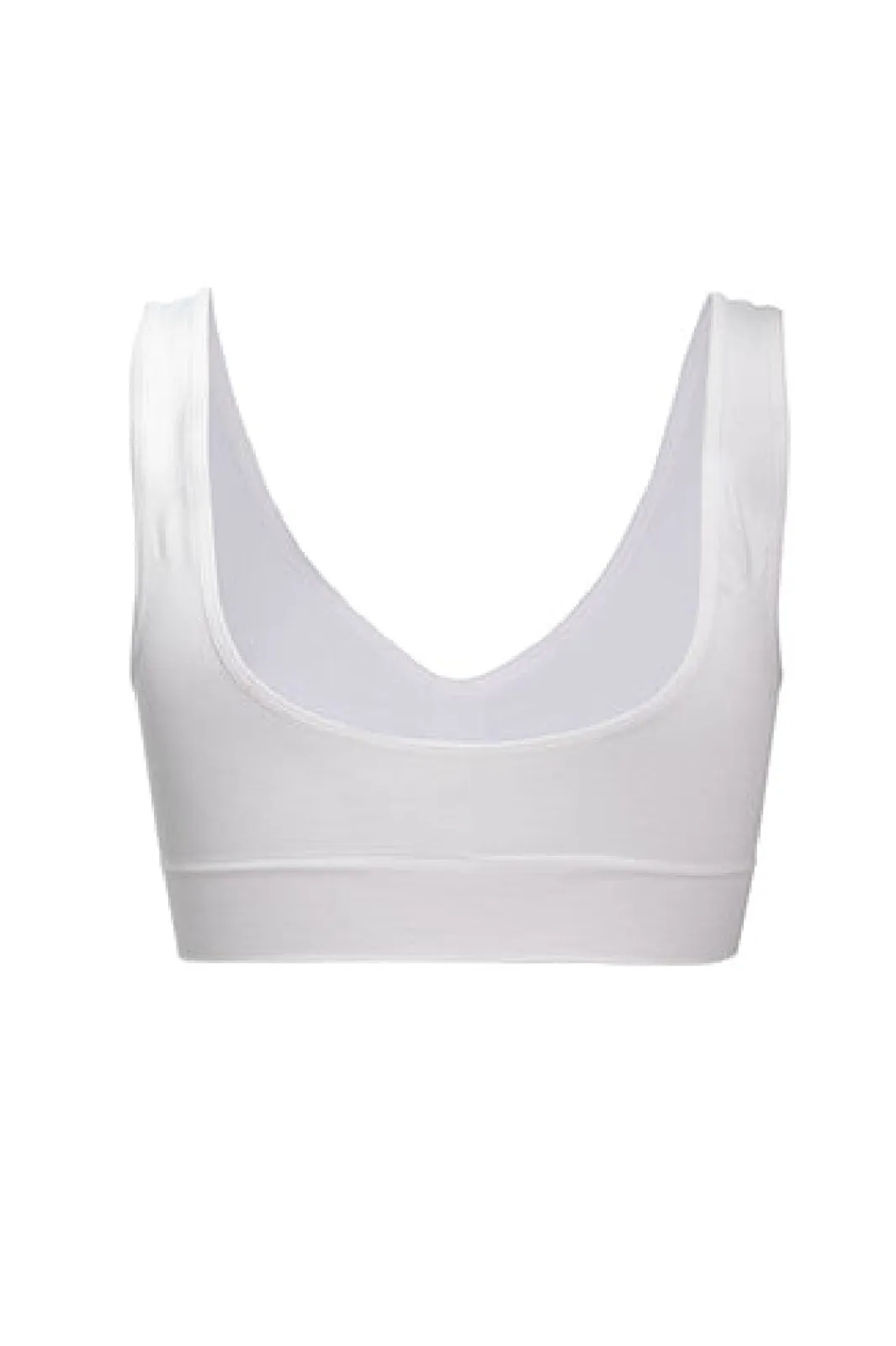 Soft basic Soffi Bra top wide strap 2 pak white