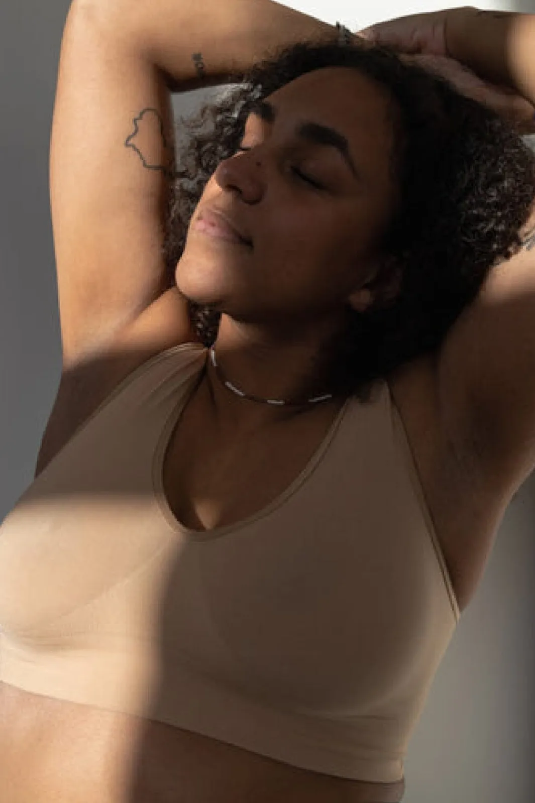 Soft basic Soffi Bra top wide strap 2 pak nude