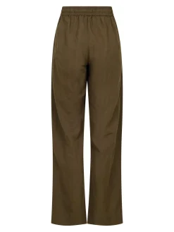 Neo Noir Sonar Linen Pants Army