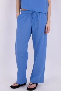 Neo Noir Sonar Linen Pants Dusty Blue