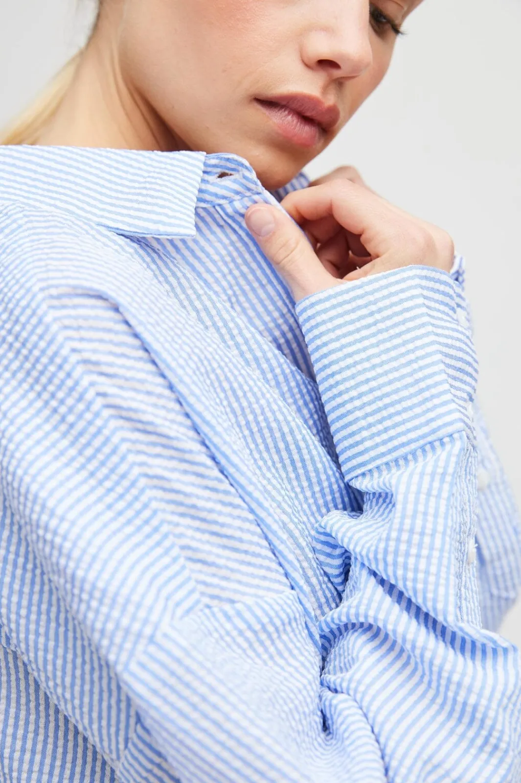 Discount A-View Sonja Shirt 112 Blue/White Stribe