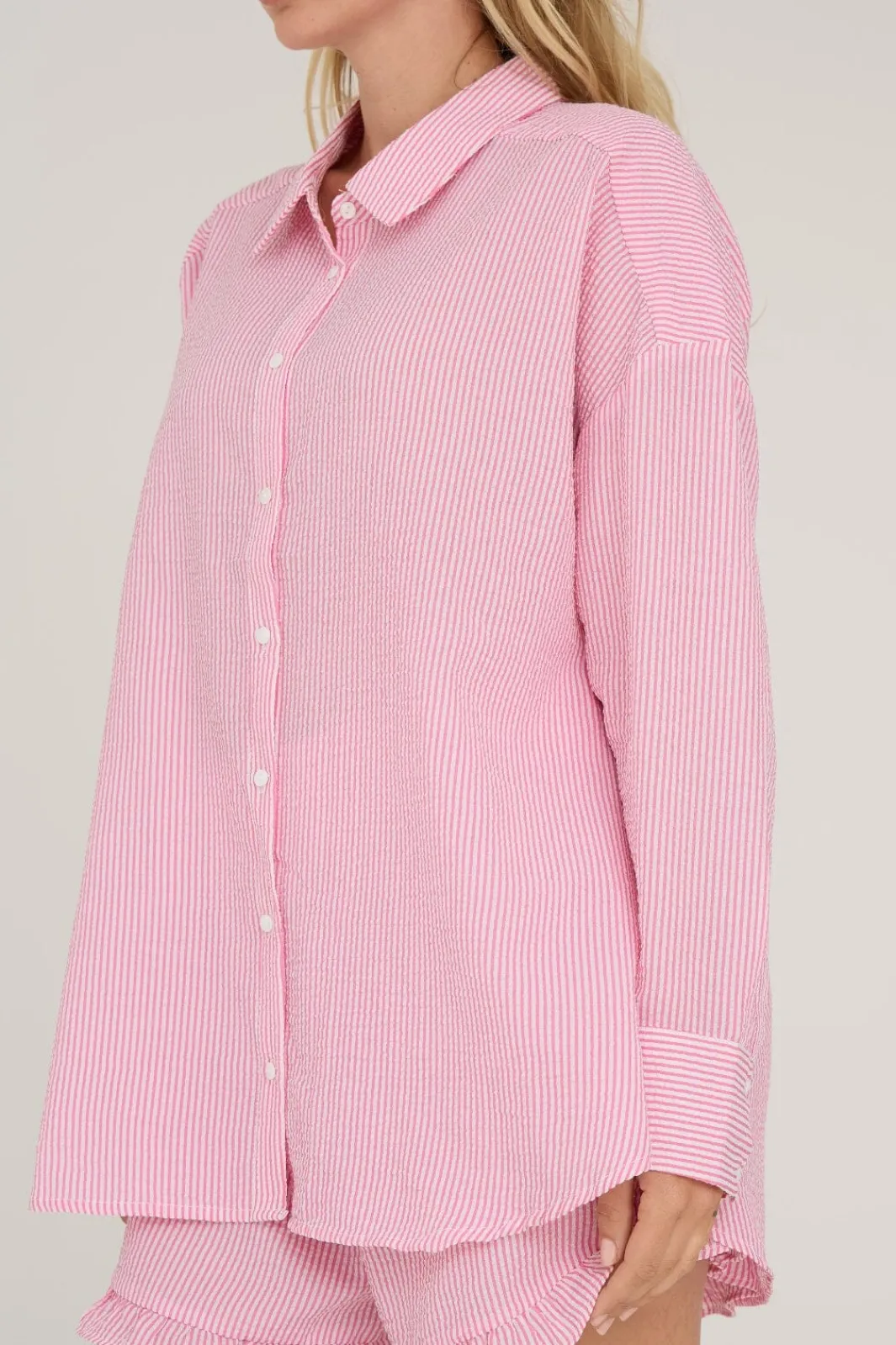 Online A-View Sonja Shirt 312 Hot Pink/White