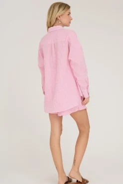 Online A-View Sonja Shirt 312 Hot Pink/White