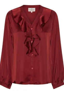 Outlet Karmamia Sophia Blouse 2302 Semi Rich Merlot