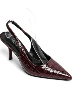 Hot Bloom Sorrel Stiletto Burgundy
