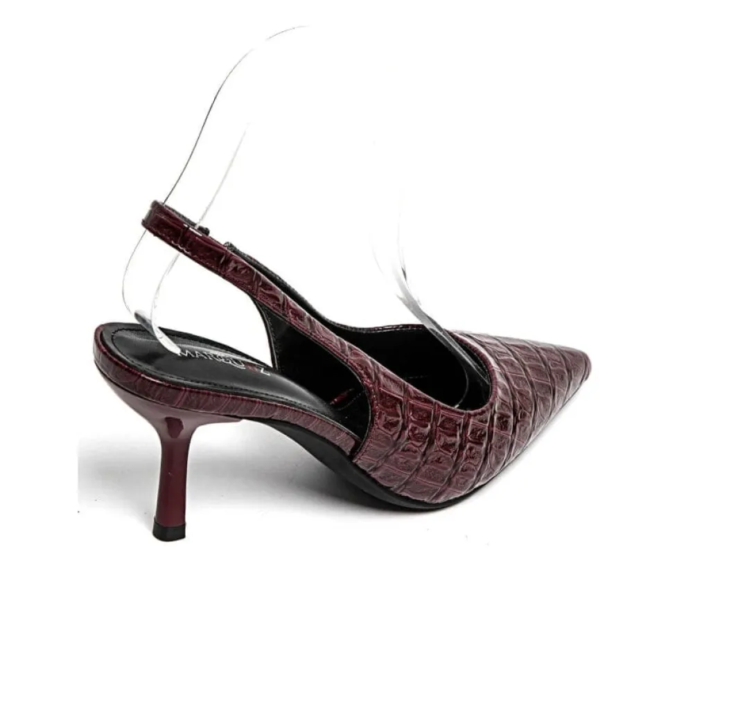 Hot Bloom Sorrel Stiletto Burgundy