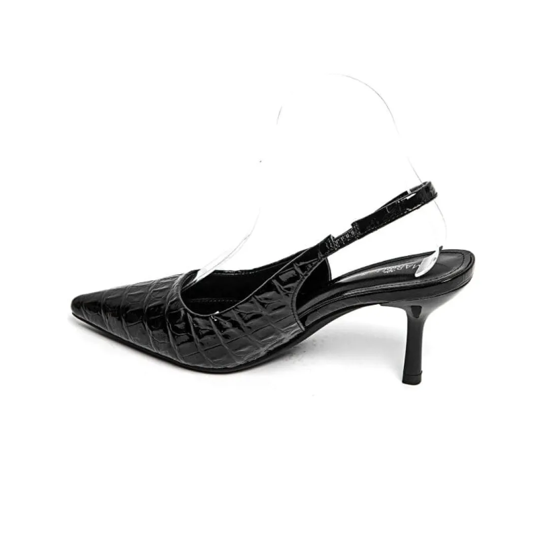 Hot Bloom Sorrel Stiletto Black
