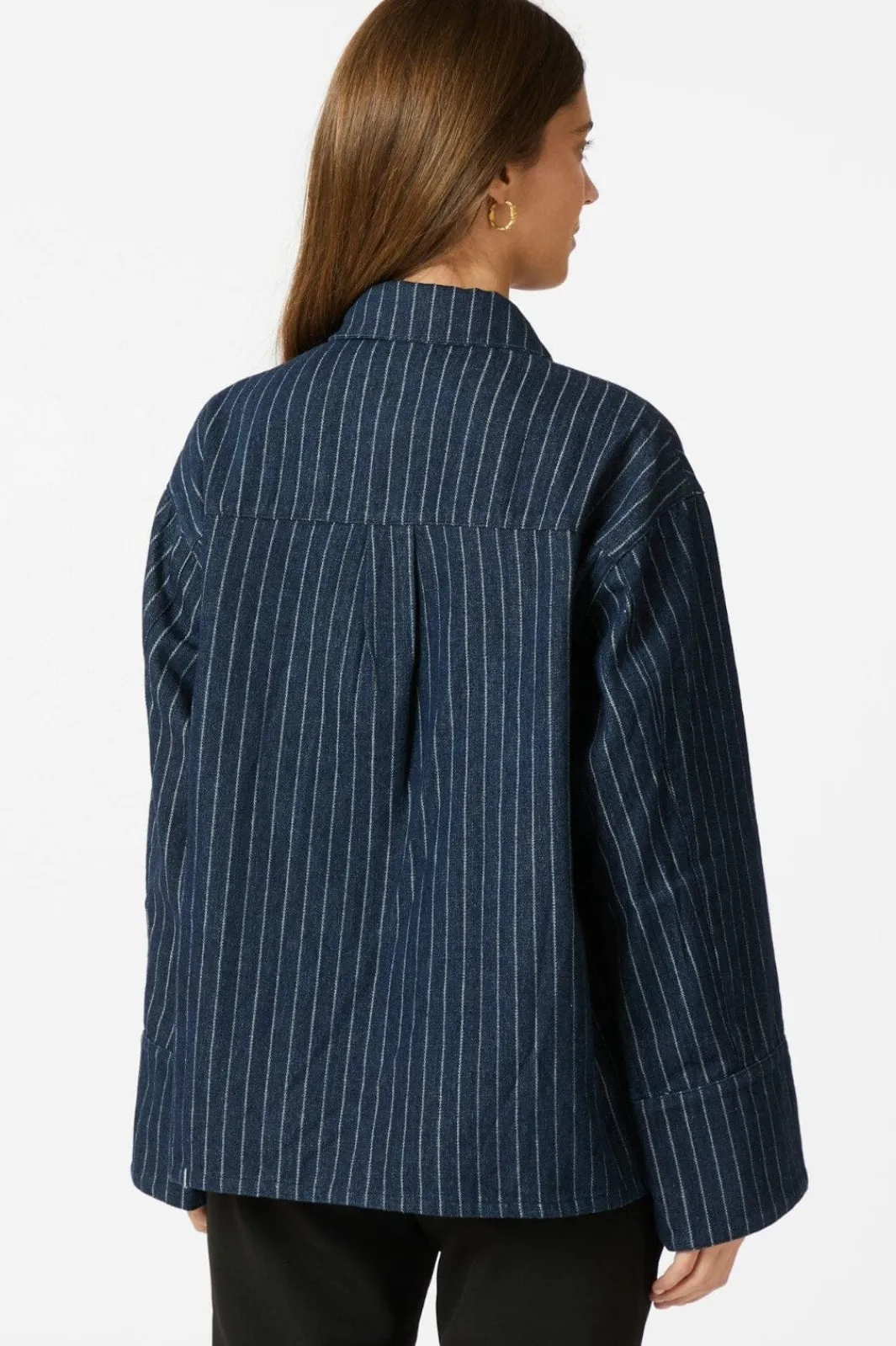 Outlet Neo Noir Starlie Stripe Shirt 164243 534