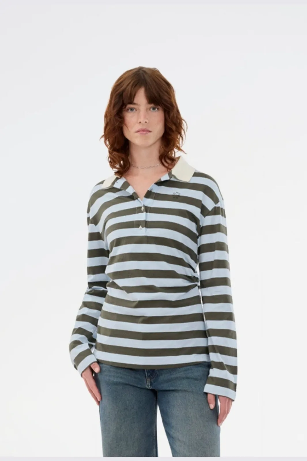 Outlet Modström Stetsonmd Ls Stripe Polo 58842 11189