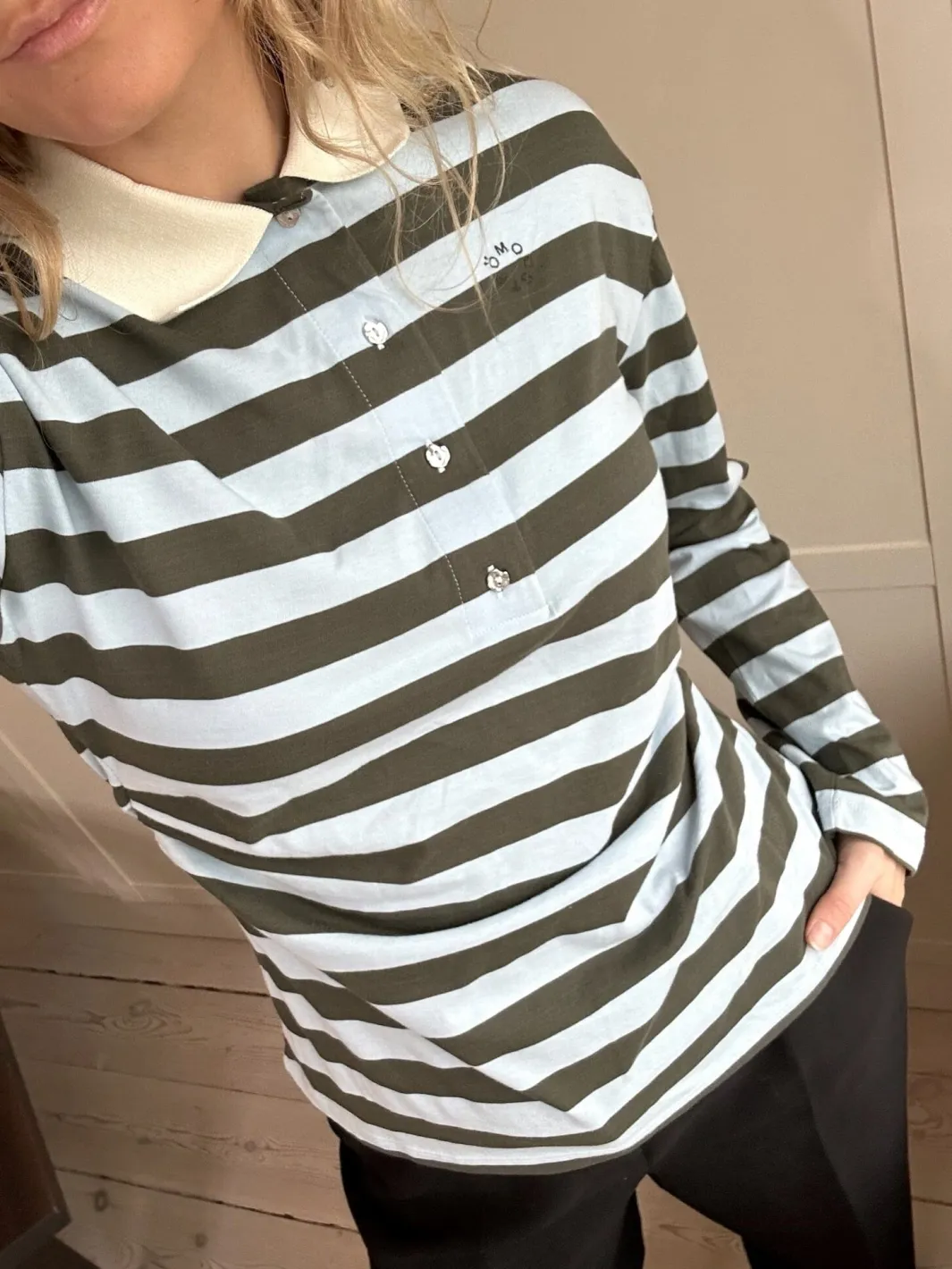 Outlet Modström Stetsonmd Ls Stripe Polo 58842 11189