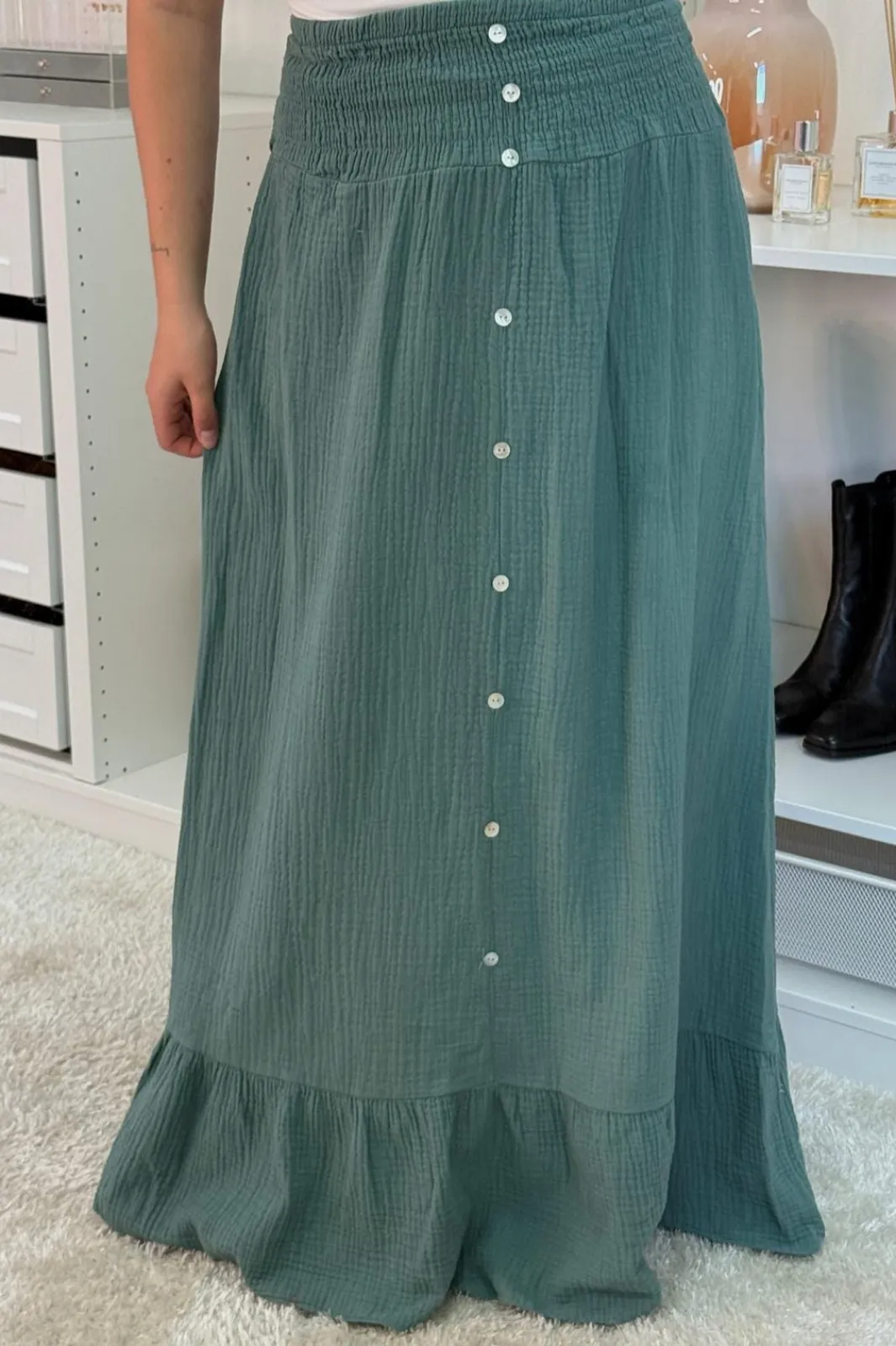 A-bee Stine Skirt Celadon