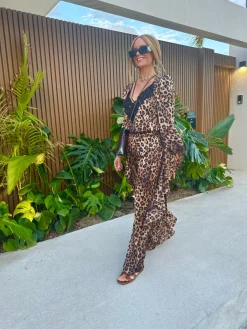 Clearance Valentin Studio String Top Leopard