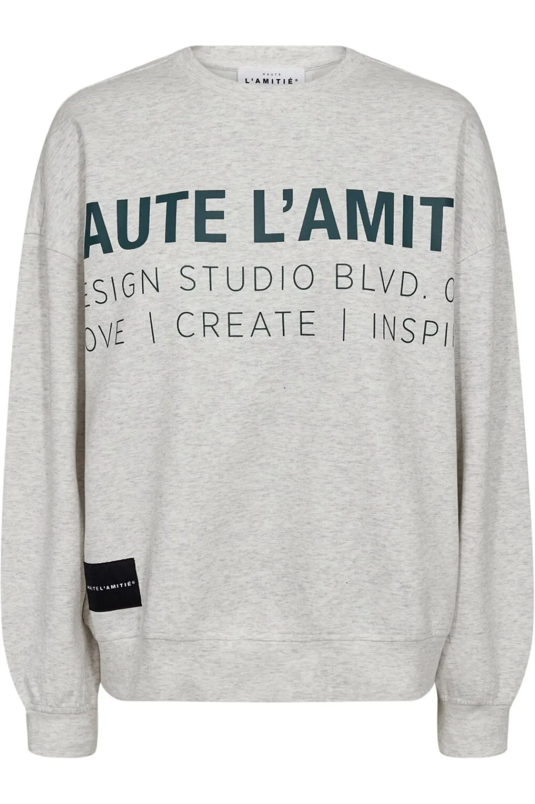 Discount Haute L'Amitié Studio Logo Sweat HL10446 Pearl Melange