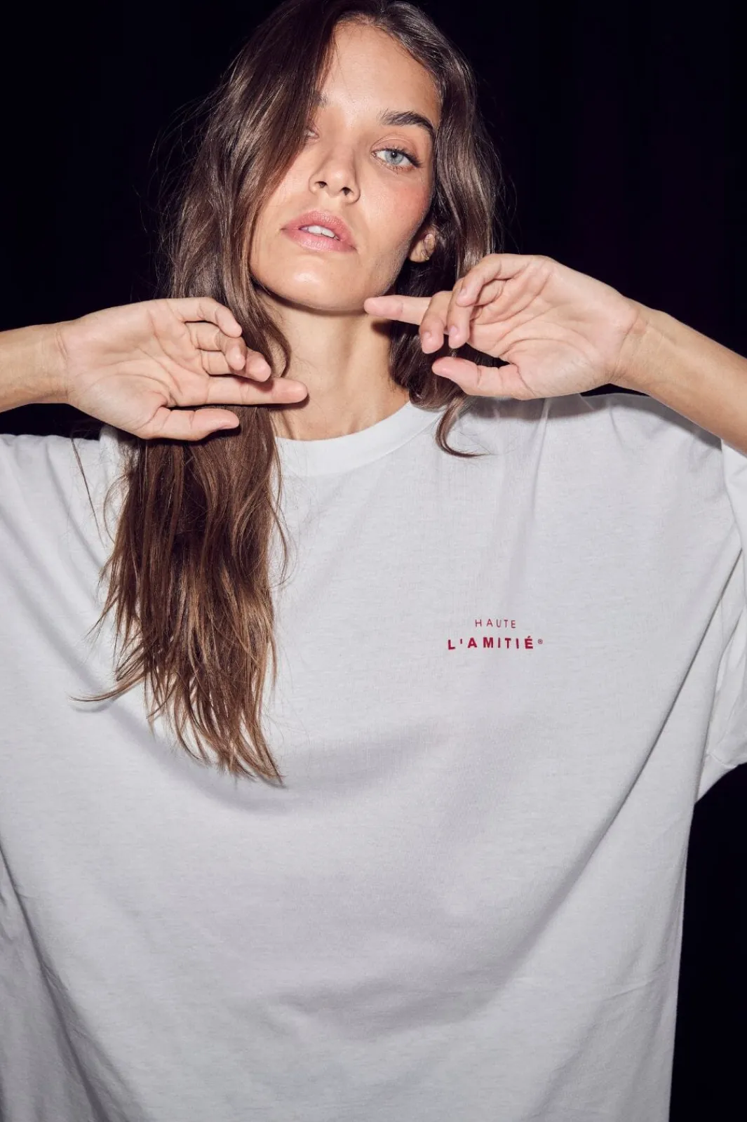 Outlet Haute L'Amitié Studio Ls Print Tee HL10421 Creme