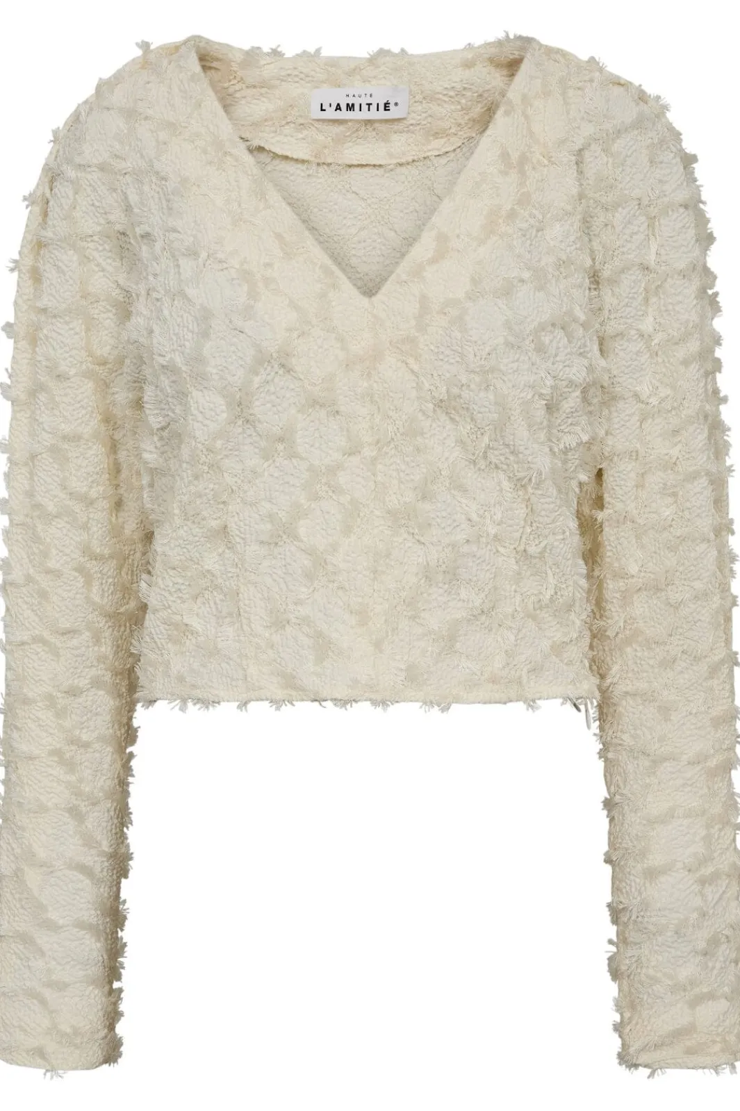 Best Haute L'Amitié Stuff Structre V-Blouse HL10366 Off-White