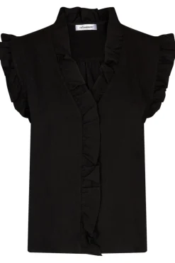 Hot Co´Couture Suedacc Frill Top 35213 96 Black