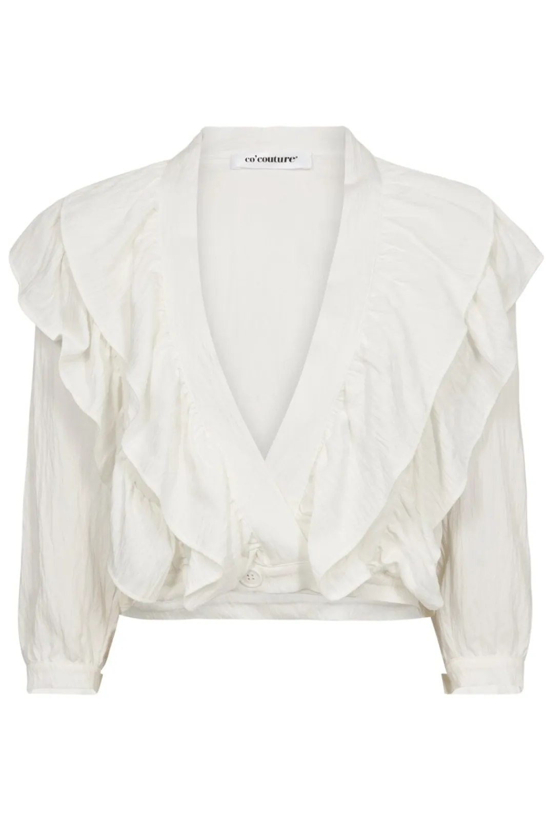 Best Co´Couture Suedacc Frilly Blouse 35630 4000 White