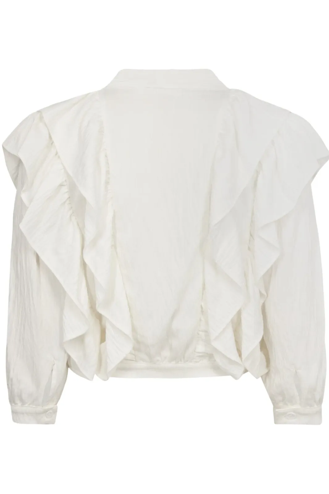Best Co´Couture Suedacc Frilly Blouse 35630 4000 White