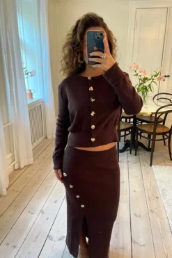 Hot A-bee Summer Skirt Brown