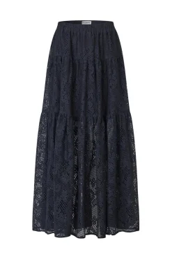 Hot Lollys Laundry Sunsetll Maxi Skirt25266-2026 27 Dark Navy