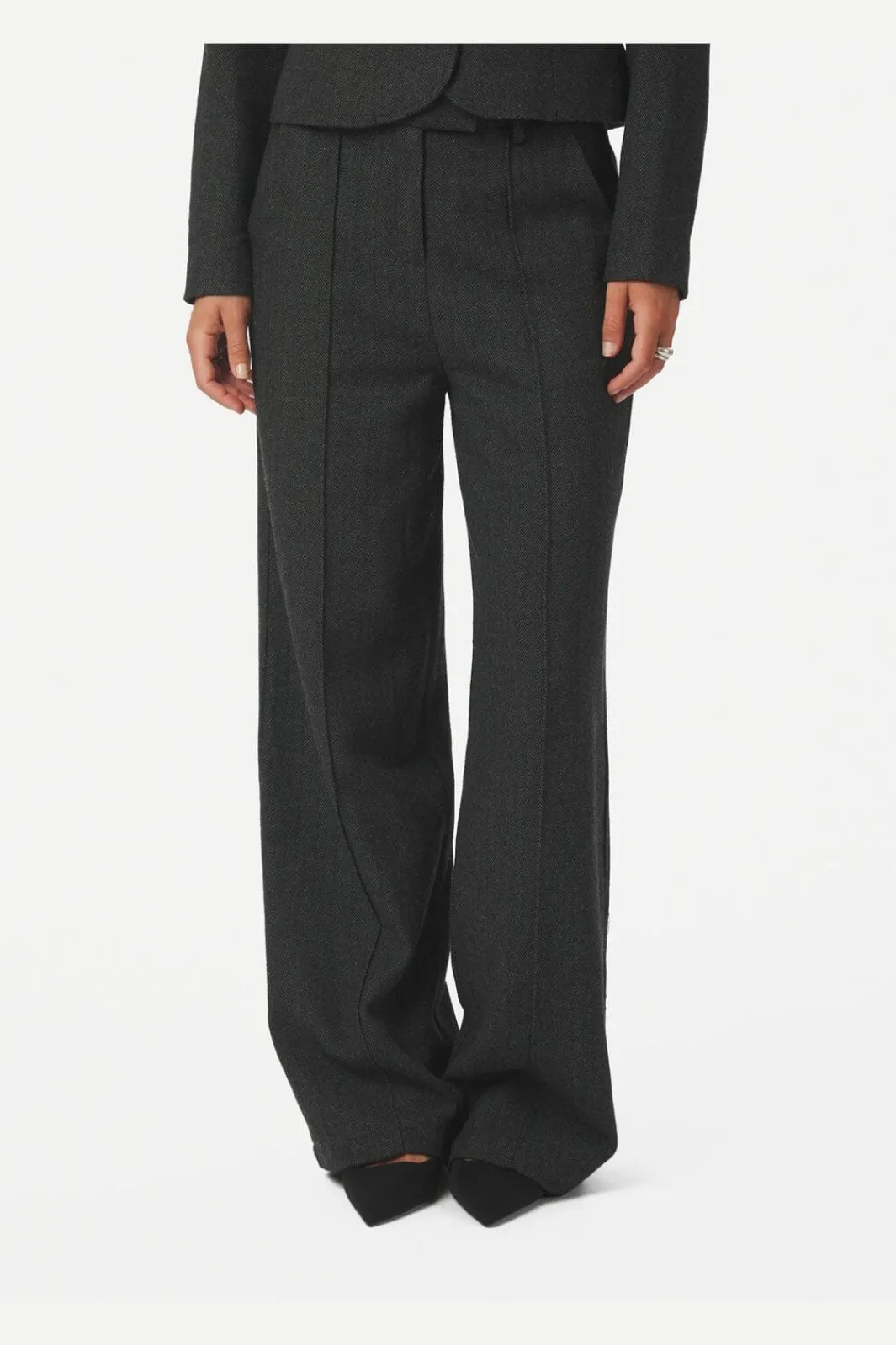 Discount Neo Noir Sury Herringbone Pants 166366 132