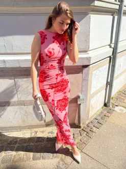 Clearance Noella Sutton Dress Rose Print