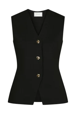 New Neo Noir Sway Smooth Knit Waistcoat 164704 100