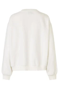 Discount Lollys Laundry Sydneyll Leopard Sweatshirt Ls25450-1068 01 White