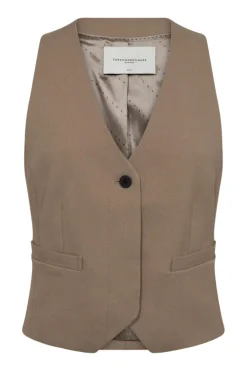 Best Copenhagen Muse Tailor-Waistcoat 201671 Timber Wolf