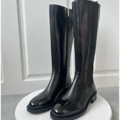 New Copenhagen Shoes The Love Boot Patent / Toe 0001 Black