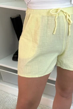 Sale A-bee Thea Shorts Light Yellow