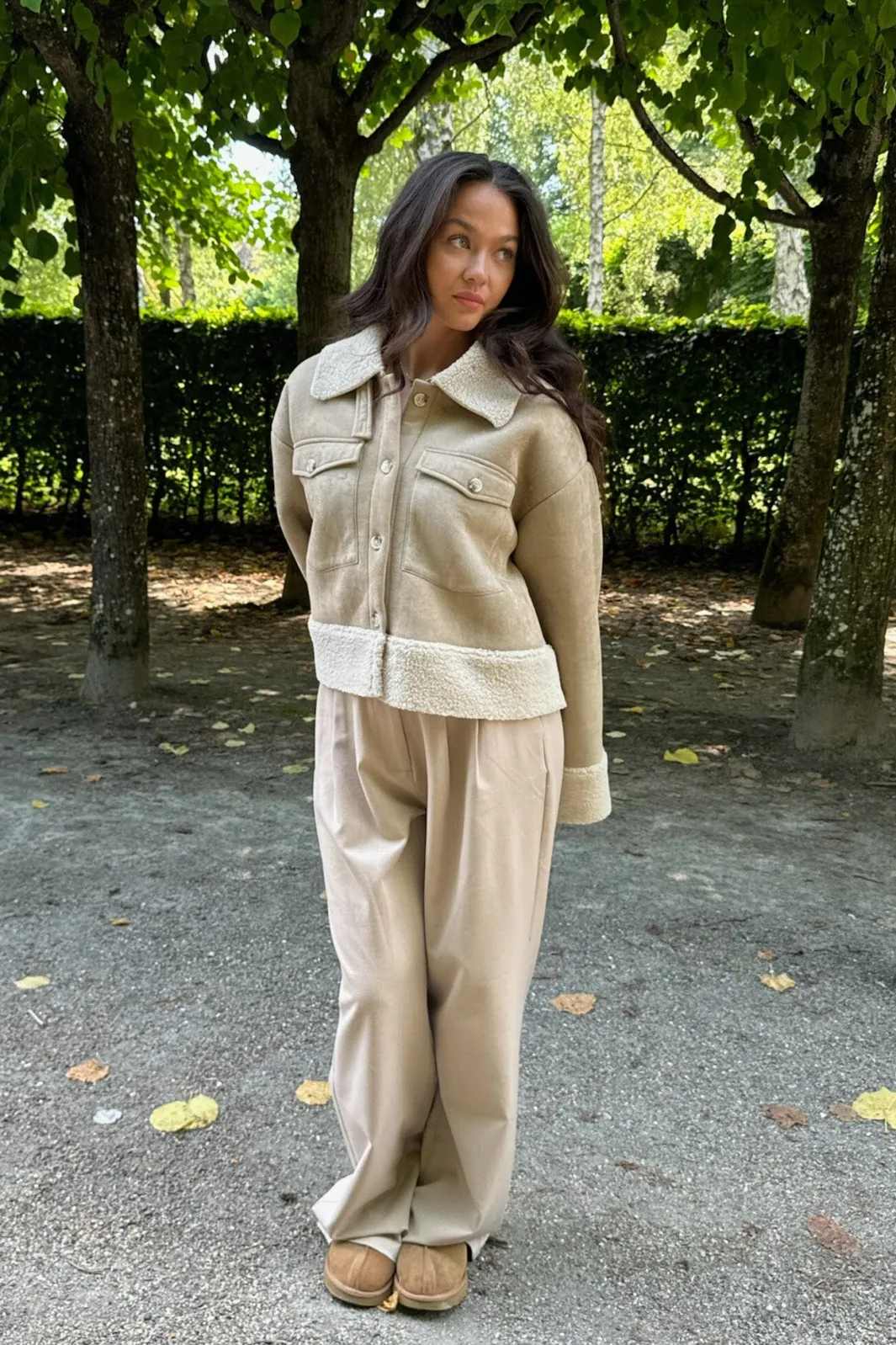 Discount BYIC Theaic Teddy Jacket lbrown Light Brown