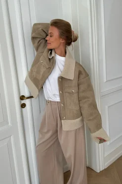 Discount BYIC Theaic Teddy Jacket lbrown Light Brown