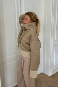 Discount BYIC Theaic Teddy Jacket lbrown Light Brown