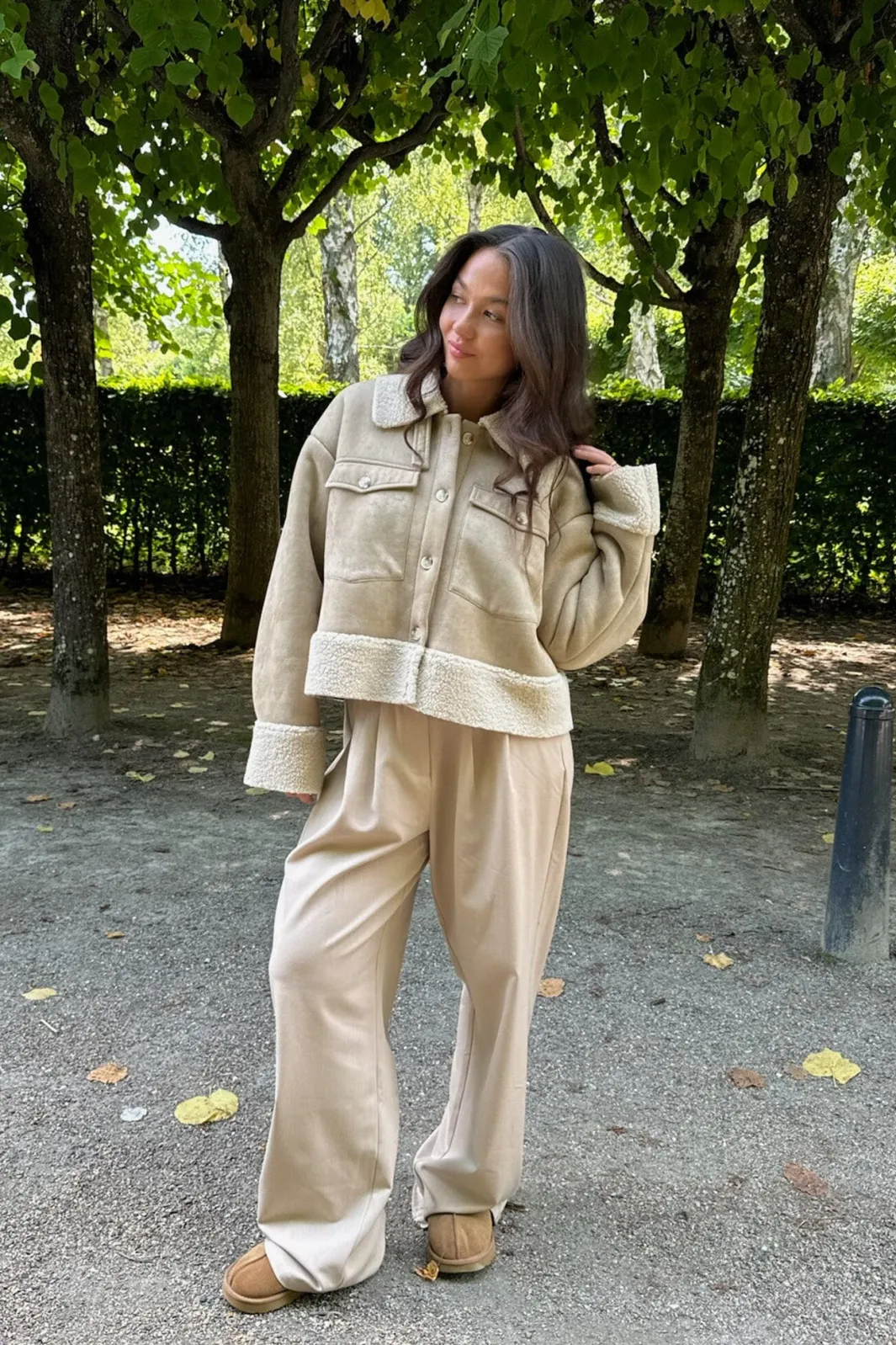 Discount BYIC Theaic Teddy Jacket lbrown Light Brown