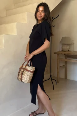 Sale BYIC Theaic Tshirt Dress A23942 Black