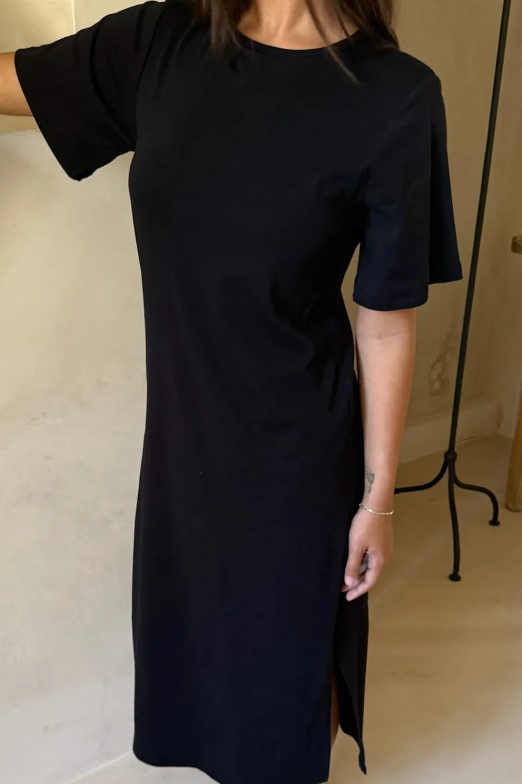 Sale BYIC Theaic Tshirt Dress A23942 Black