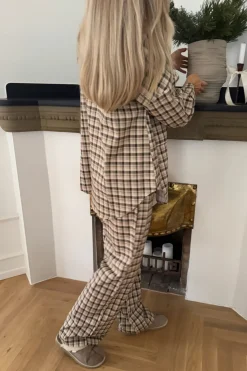 Online BYIC Theldaic Shirt bbc Beige Black Checks