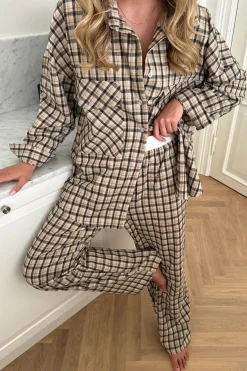 Online BYIC Theldaic Shirt bbc Beige Black Checks