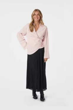 Hot Neo Noir Tifuna Stripe Wrap Shirt 167535 754