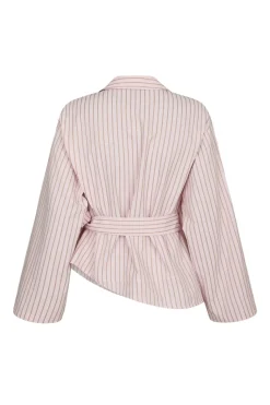 Hot Neo Noir Tifuna Stripe Wrap Shirt 167535 754