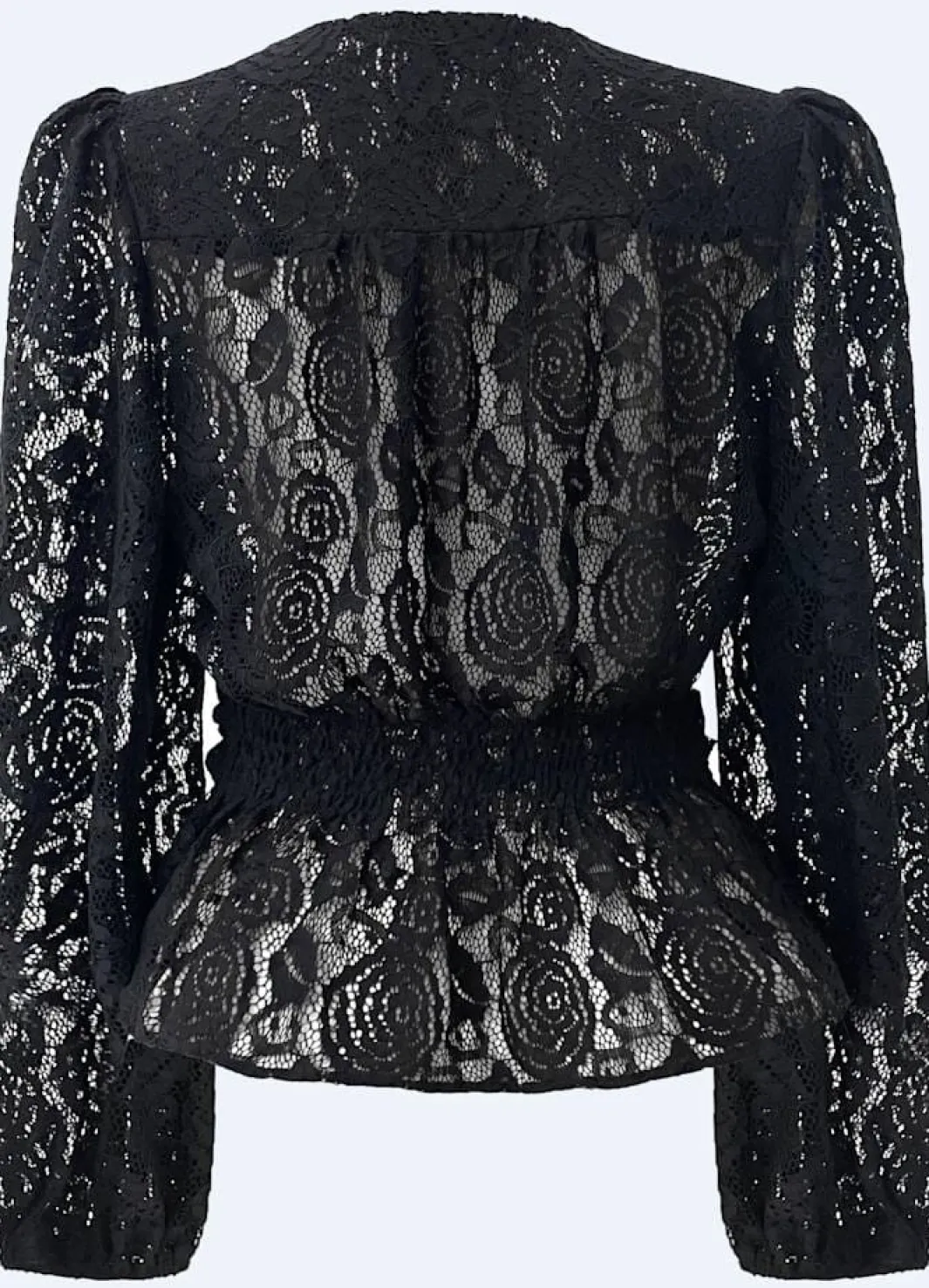 Sale Liberte Tiki Ls Twist Blouse 22120 Black Lace