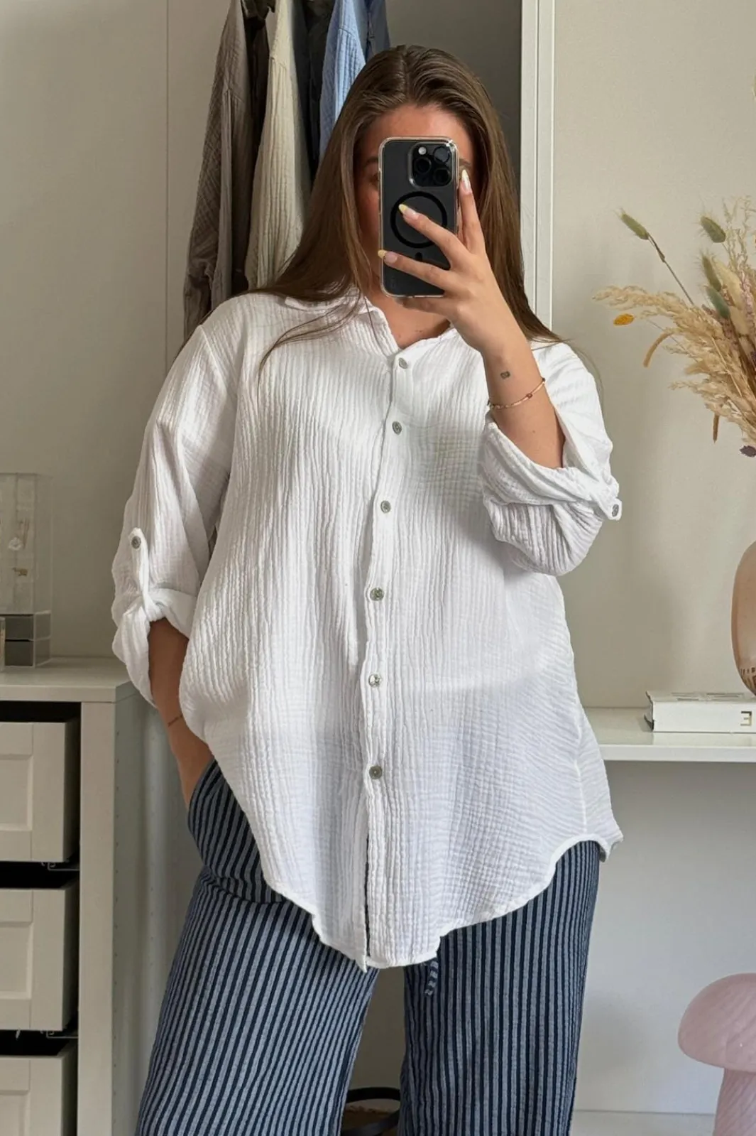 Outlet A-bee Tilde Shirt White