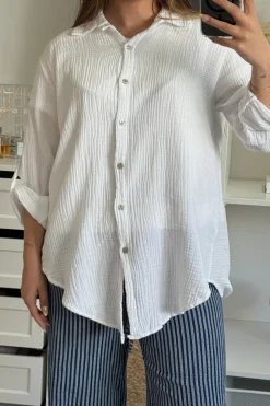 Outlet A-bee Tilde Shirt White