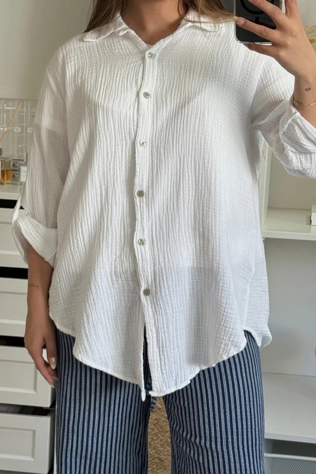 Outlet A-bee Tilde Shirt White