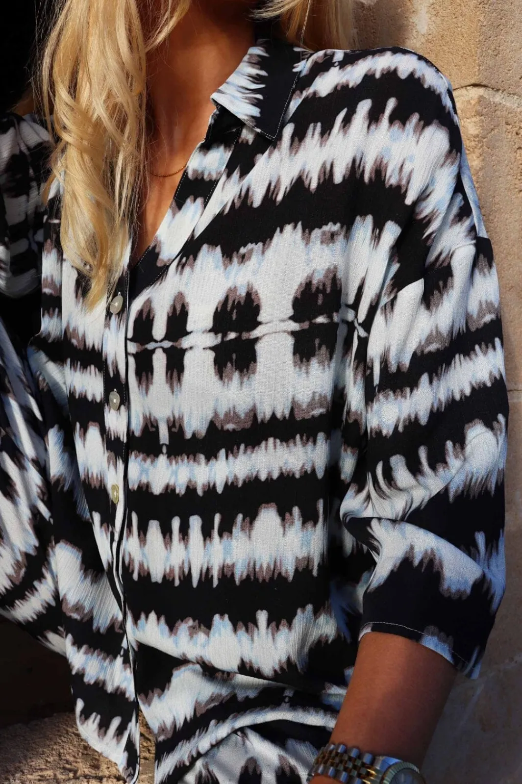 Best Liberte Tine-Tie-Dye-Shirt 22195 Black Blue Tie Dye