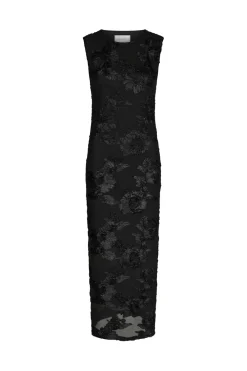 Outlet Neo Noir Tiranna Big Flower Mesh Dress 166824 100