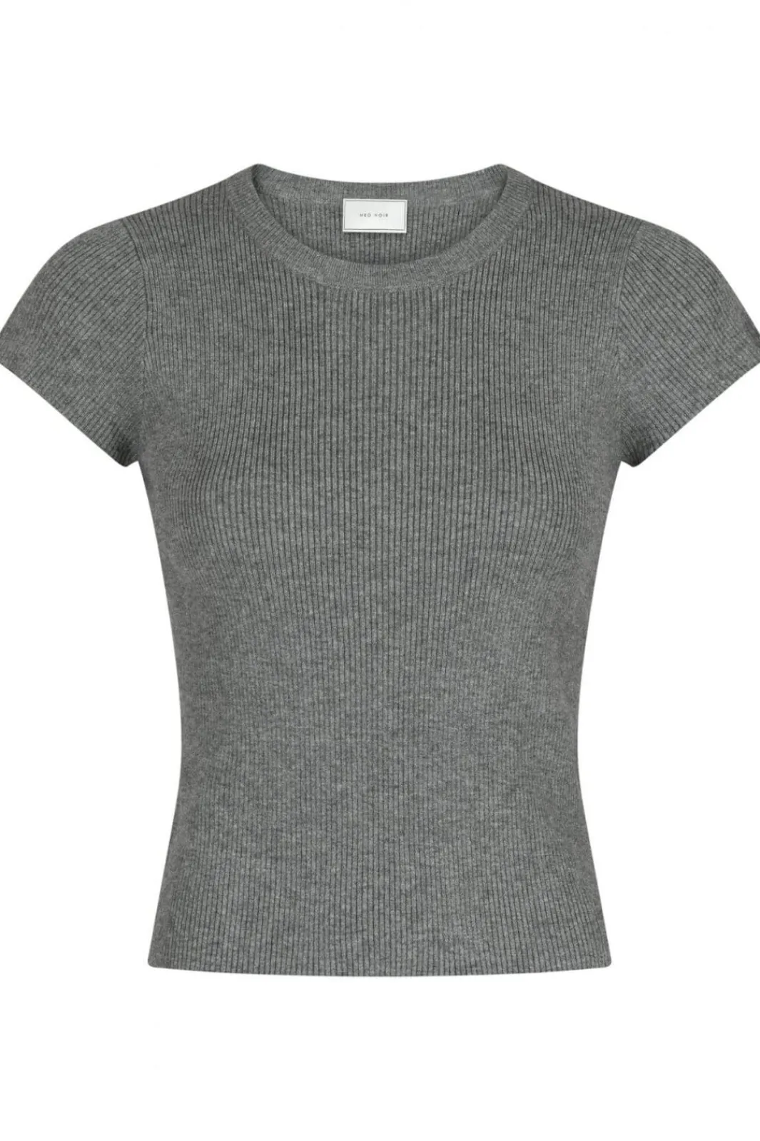 Hot Neo Noir Tirra Knit Tee Dark Grey Melange