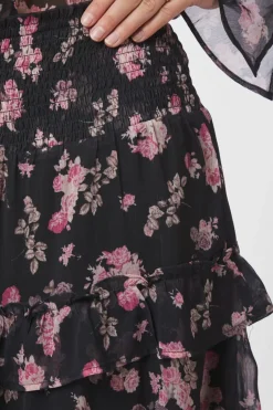 New Neo Noir Toddy Marigold Print Skirt 165526 702
