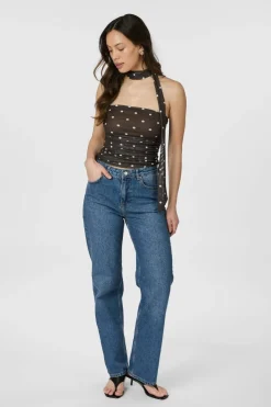 Best Neo Noir Torinti Mesh Dot Top 165892 210